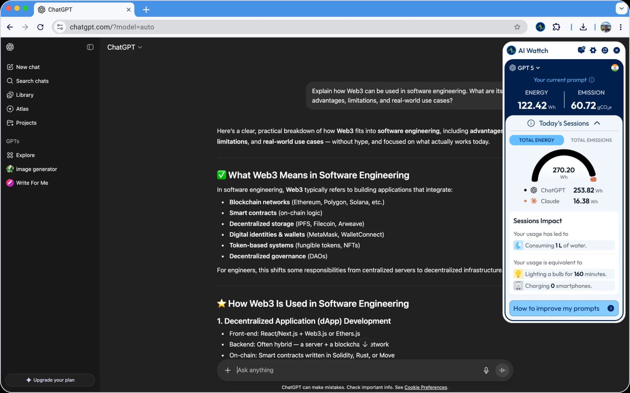 AI Wattch Extension Interface